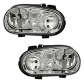 NEU Halogen Scheinwerfer Set LWR für VW Golf 4 1997-2003 ohne NSW H1 H7 mit E-Prüfzeichen