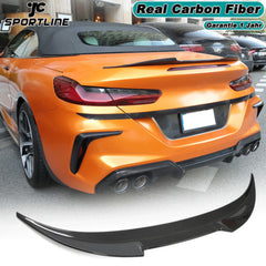 NEU 100% Echt Carbon Heck Spoiler Flüge Spoilerlippe Passend für 8er G14 840i M850i Cabrio ab 2020