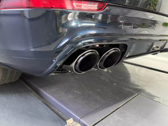 Auspuff Auspuffblenden Endrohre Schwarz für Porsche Cayenne PO536 9YA 2018+ et327