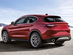 NEU Chrom Auspuffblenden Endrohre Blende für Alfa Romeo Stelvio ab 2017 et245