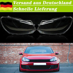 2x Klar Scheinwerferglas Scheinwerfer Streuscheibe Für 10-14 VW Golf 6 VI MK6