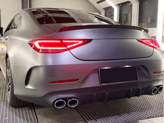 Schwarz Glanz Spoiler Heckspoiler Heckflügel für Mercedes Benz CLS C257 Limo seit 2018 2019 2020 2021 sp94