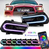 LED Scheinwerfer Für Dodge Charger 2011-2014 Frontscheinwerfer