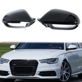 Spiegelkappen Außenspiegelkappen Schwarz für AUDI A6 C7 4G S6 RS6 Allroad Avant 2011-2019