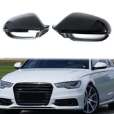 Spiegelkappen Außenspiegelkappen Schwarz für AUDI A6 C7 4G S6 RS6 Allroad Avant 2011-2019