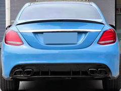 C63s Look Heckdiffusor Diffusor Auspuff Schwarz für Mercedes W205 S205 Seriens.