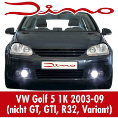 NEU LED Tagfahrlicht Rund komplett R87 für VW Golf V 5 1K 2003-2009 mit E-Prüfzeichen