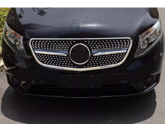 Chrom Kühlergrill Grill Diamantgrill für Mercedes Benz Vito W447 2014-02/2019 Vor Facelift