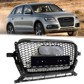 RSQ5 Optik Schwarz Glanz Wabengrill Kühlergrill Front Grill für AUDI Q5 8R SQ5 2013-2017