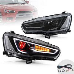 Scheinwerfer mit Dämonenaugen für Mitsubishi Lancer Mitsubishi EVO X 2008-2018