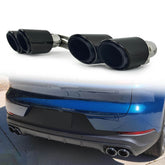Auspuff Auspuffblenden Endrohre Schwarz für Porsche Cayenne PO536 9YA 2018+ et327