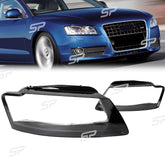 Paar Klar Scheinwerferglas Abdeckung Für Audi A5 8T 2008-2012 Scheinwerfer Glas