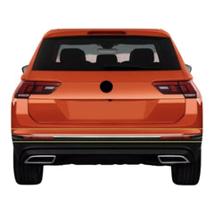 Stoßstange Leiste für VW Tiguan 2 ab 2016 Stoßstangenleiste Edelstahl Zierleiste