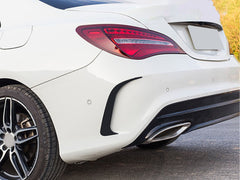 Flaps Flossen Flics Heck Stoßstange Schwarz für Mercedes CLA C117 X117 AMG Line CLA 45 AMG 2016-2019