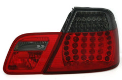 NEU LED Rückleuchten Rücklicht in Rot Smoke Passend für 3er E46 Cabrio 2000-2003 mit E-Prüfzeichen