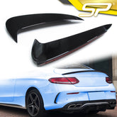 Schwarz Heck Stoßstange Flossen Flaps für Mercedes Benz C-Klasse C205 Coupe A205 Cabrio AMG Line C43 AMG pz15