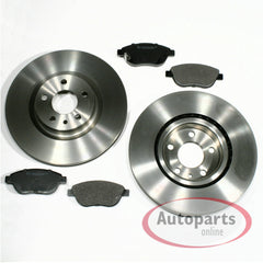 NEU 256mm + 262mm Bremsscheiben Bremsbeläge vorne hinten für Kia Rio III 2011-2017