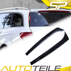 Heck Vertikale Spoiler Flügel Flaps Schwarz für Mercedes C Klasse S204 T-Model 2007-2014 pz45