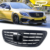 Kühlergrill Grill Glanz Schwarz für Mercedes S-Klasse W222 MIT ACC OHNE Nachtsicht 2013-2020 fg184