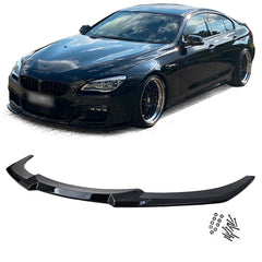 Front Spoiler Spoilerlippe Frontspoiler Schwarz Passend für 6er F12 F13 F06 Sport Paket 2011-2018