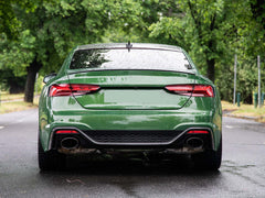 Schwarz Diffusor Heckdiffusor Auspuffblende für Audi A5 F5 S Line 2020+