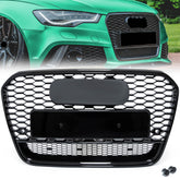 Wabengrill Kühlergrill Grill Schwarz für AUDI A6 S6 C7 4G S6 S Line Limo Avant 2011-2014
