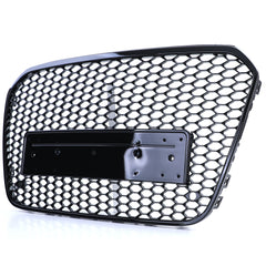 NEU Wabengrill Kühlergrill ohne Emblem Schwarz Glanz für Audi A6 C7 4G 10-14