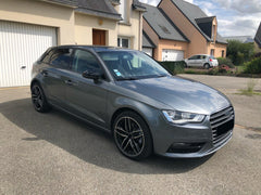 L+R Spiegelkappen Außenspiegel Schwarz Glänzend für Audi A3 S3 8V RS3 2013-2020 Mit Spurwechselassistent