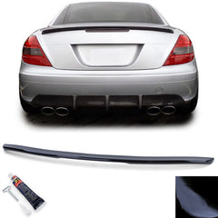 NEU Schwarz Glanz Sport Heckspoiler Lippe für Mercedes Benz SLK R171 04-11