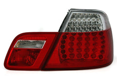 NEU LED Rücklicht Rückleuchten Rot Weiss Passend für 3er E46 Cabrio 2000-2003 mit E-Prüfzeichen