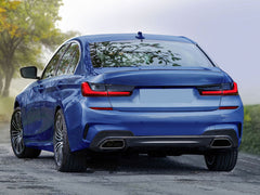 M340i Look Auspuffblenden Endrohre Schwarz für BMW 3er G20 G21 M Sport 4er G26 M240i i4 2019+