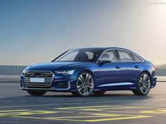 Spiegelkappen Außenspiegel Schwarz Glanz für Audi A6 C8 A7 4KA ab 2017 mit SideAssist