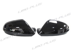 Spiegelkappen Außenspiegelkappen Schwarz für AUDI A6 C7 4G S6 RS6 Allroad Avant 2011-2019