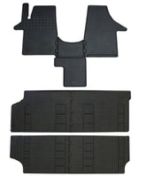 NEU Gummifußmatten Auslage Fußmatten Set Matten Gummimatten für VW T5 2003+ T6 2015-2019