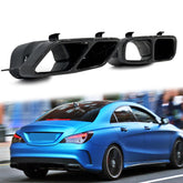 NEU Schwarz Carbon Auspuffblenden für Mercedes Benz W176 A45 AMG CLA 45 AMG C117 GLA45 AMG et249