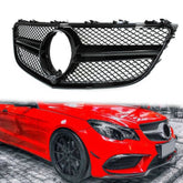 Front Grill Kühlergrill Schwarz für Mercedes Benz E Kl. C207 A207 2013-2016 Facelift