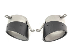 NEU Matt Carbon Fiber Auspuffblende Endrohre Sportauspuff für AUDI R8 V10 12-15 et277