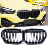 Kühlergrill Nieren Grille Grill Doppelsteg Glanz Schwarz Passend für X1 F48 LCI ab 2020 fg118