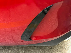 Schwarz Heck Stoßstange Flossen Flaps für Mercedes Benz E Klasse C238 Coupe AMG Line E53 AMG 2017+ pz24