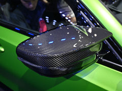 Spiegelkappen Außenspiegelkappen 100% Echtcarbon für BMW 3er G20 G21 5er G30 G31 7er G11 G12