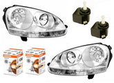 NEU Halogen Scheinwerfer für VW Golf 5 2003-2008 VW Jetta III 2005+ Mit E-Prüfzeichen