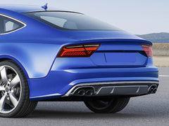 Glänzend Schwarz Endrohr Auspuffblenden Duplex für AUDI A5 8T S-Line 2011-2017 et45