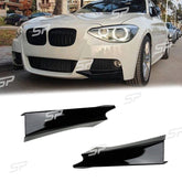 Splitter Spoiler Ecken Ansätze Schwarz Passend für 1er F20 F21 Sport Paket pre-LCI 2012-2014
