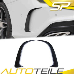 Flaps Flossen Flics Heck Stoßstange Schwarz für Mercedes CLA C117 X117 AMG Line CLA 45 AMG 2016-2019
