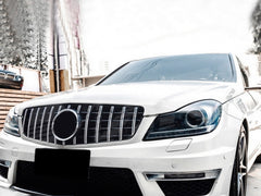 Grill Kühlergrill Frontgrill GT Optik Chrom für Mercedes W204 S204 2007-2014