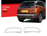 NEU Auspuffblende Abdeckung Rahmen für Peugeot 5008 3008 ab 2017 Edelstahl