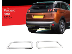 NEU Auspuffblende Abdeckung Rahmen für Peugeot 5008 3008 ab 2017 Edelstahl