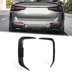 NEU 100% Carbon Fiber Heck Stoßstange Aero Flaps Flics Passend für ix3 G08 Sport 2021 2022 2023