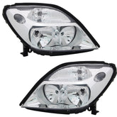 NEU Halogen Scheinwerfer Set LWR Streuscheibe für Renault Scenic 1999-2003 H1 H7 mit E-Prüfzeichen