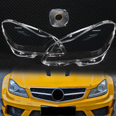 Klare Scheinwerfer-Abdeckungen Glas Paar für Mercede Benz C-Klasse W204 2011-2014